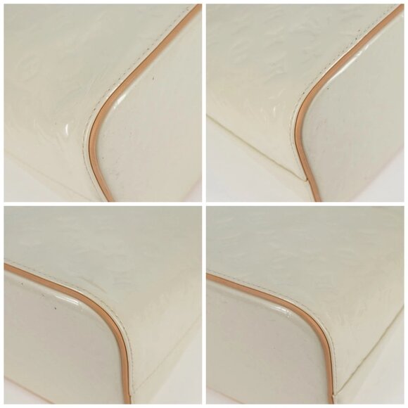 LOUIS VUITTON Monogram Vernis Houston Hand Bag Perle M91342 LV Auth ep10355A - Picture 14 of 16